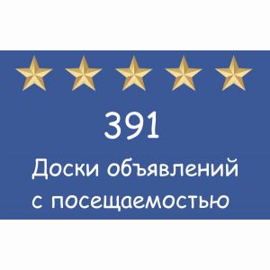 База "Доски объявлений России с посещаемостью (391 площадка)"