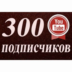 300 подписчиков Youtube